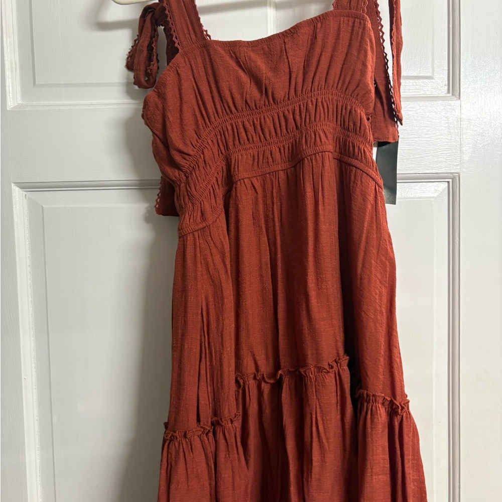 Ash & Violet Rust Dress Size M NWT - Picture 8 of 13